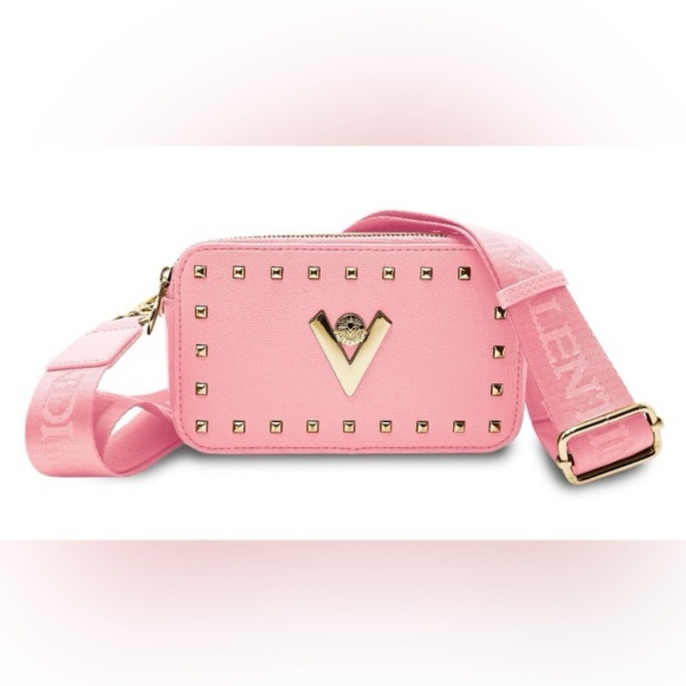 NWT Valentino Orlandi Pink Double Zip Camera Bag